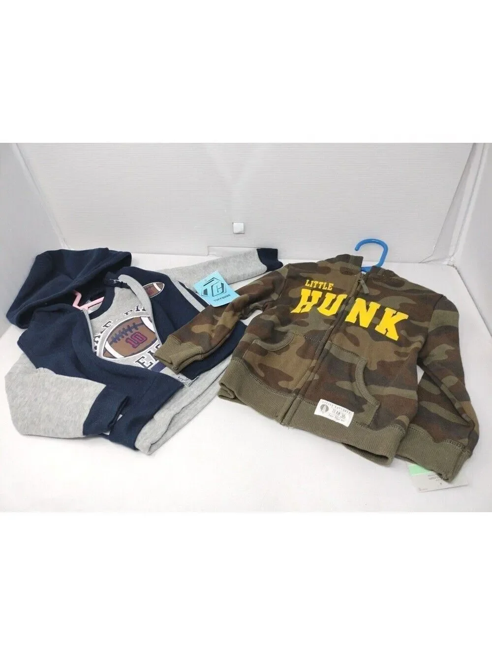 Carter's Tuffguys 3 Piece Baby Boy Football Camo Shirt Hoodie 12 18 Month